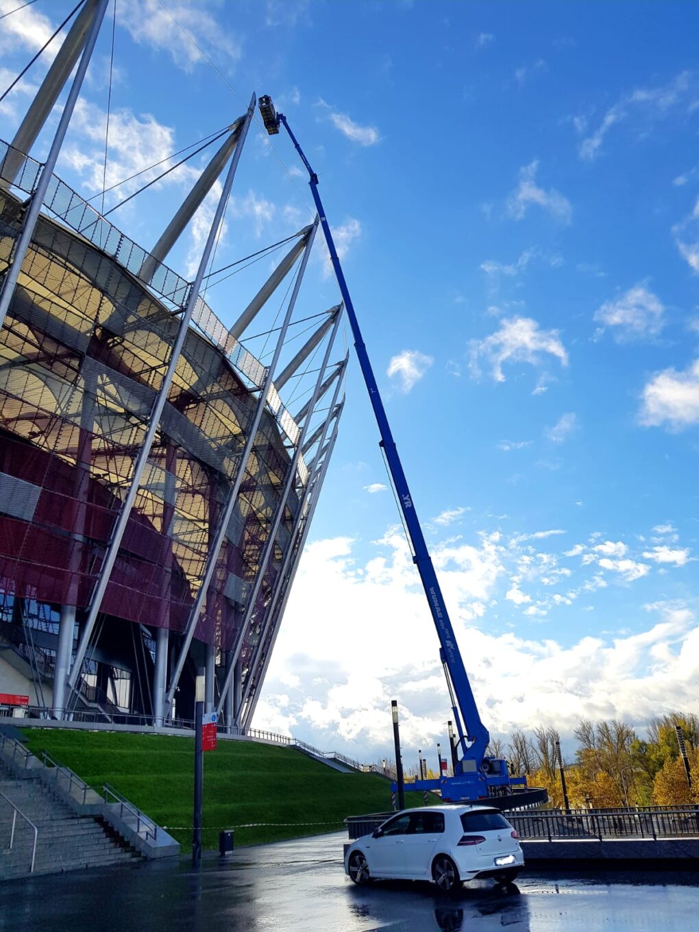 Przegląd konstrukcji stalowej stadionu PGE Narodowy